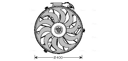 Handler.Part Fan, radiator AVA BW7507 1