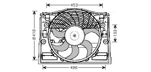 Handler.Part Fan, radiator AVA BW7513 1