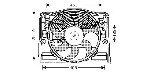 Handler.Part Fan, radiator AVA BW7514 1