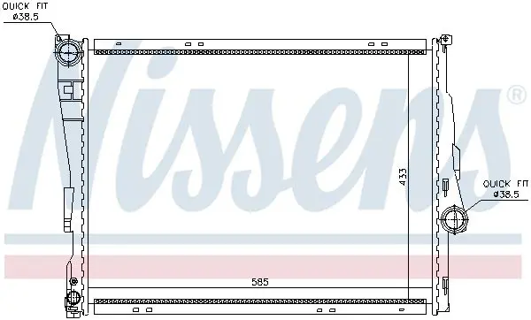 Handler.Part Radiator, engine cooling AVA BWA2205 2