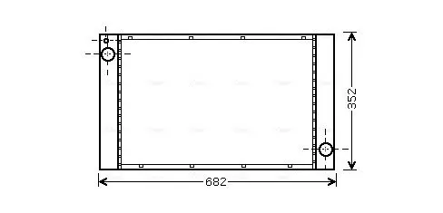 Handler.Part Radiator, engine cooling AVA BWA2333 1