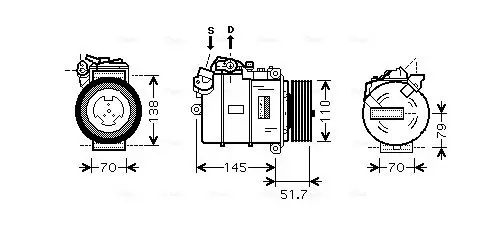 Handler.Part Compressor, air conditioning AVA BWAK329 1