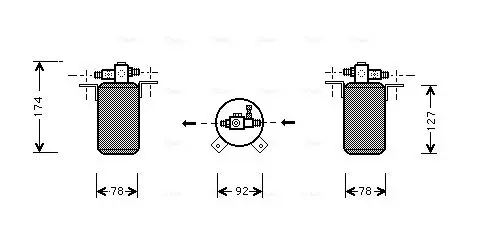 Handler.Part Dryer, air conditioning AVA BWD021 1