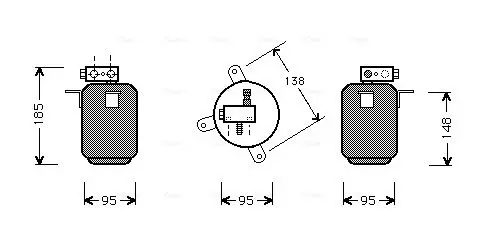 Handler.Part Dryer, air conditioning AVA BWD001 1