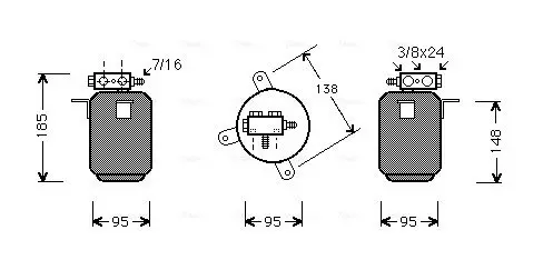 Handler.Part Dryer, air conditioning AVA BWD028 1