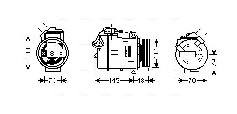 Handler.Part Compressor, air conditioning AVA BWK317 1