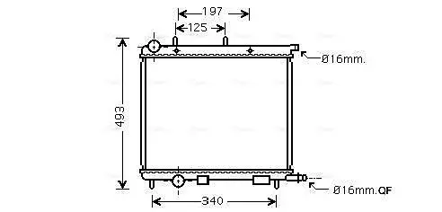 Handler.Part Radiator, engine cooling AVA CN2188 1