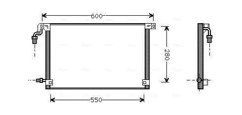 Handler.Part Condenser, air conditioning AVA CN5131 1