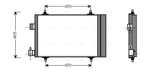 Handler.Part Condenser, air conditioning AVA CN5173D 1