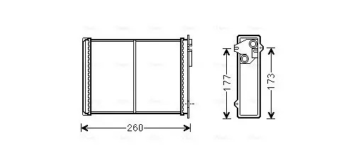 Handler.Part Heat exchanger, interior heating AVA CN6260 1