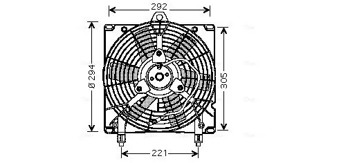 Handler.Part Fan, radiator AVA CN7517 1