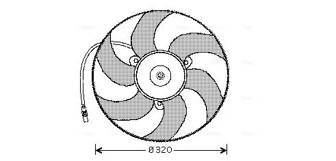 Handler.Part Fan, radiator AVA CN7519 1