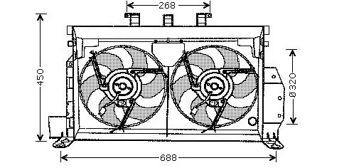 Handler.Part Fan, radiator AVA CN7521 1