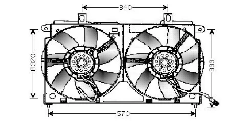 Handler.Part Fan, radiator AVA CN7523 1