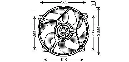 Handler.Part Fan, radiator AVA CN7529 1