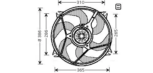 Handler.Part Fan, radiator AVA CN7530 1