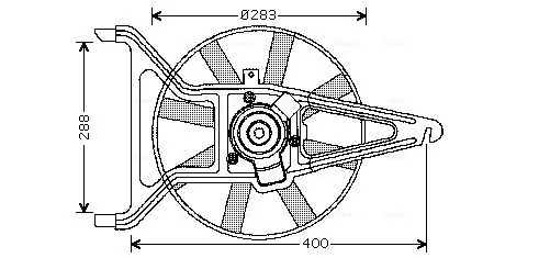 Handler.Part Fan, radiator AVA CN7539 1