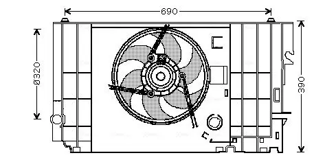 Handler.Part Fan, radiator AVA CN7546 1