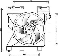 Handler.Part Fan, radiator AVA CN7547 1