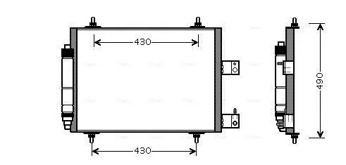 Handler.Part Condenser, air conditioning AVA CNA5213D 1