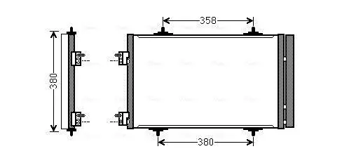 Handler.Part Heat exchanger, interior heating AVA CNA6232 1