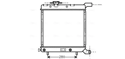 Handler.Part Radiator, engine cooling AVA CR2003 1