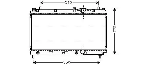 Handler.Part Radiator, engine cooling AVA CR2031 1