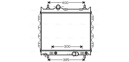 Handler.Part Radiator, engine cooling AVA CR2072 1