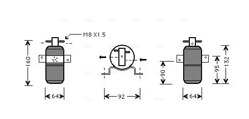 Handler.Part Dryer, air conditioning AVA CRD058 1