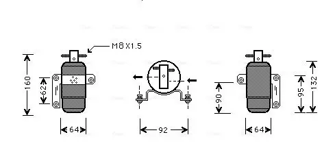 Handler.Part Dryer, air conditioning AVA CRD059 1