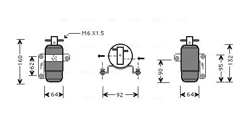 Handler.Part Dryer, air conditioning AVA CRD060 1