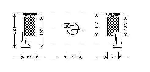 Handler.Part Dryer, air conditioning AVA CRD066 1