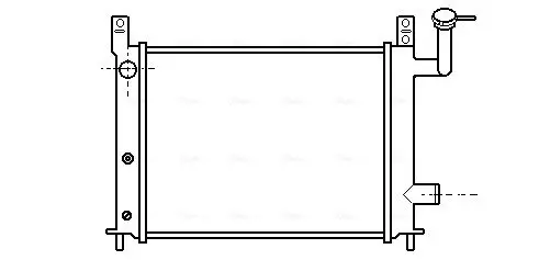 Handler.Part Radiator, engine cooling AVA DN2046 1