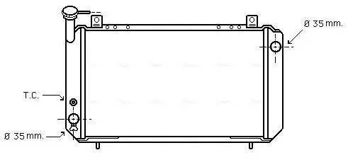 Handler.Part Radiator, engine cooling AVA DN2048 1