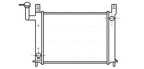 Handler.Part Radiator, engine cooling AVA DN2081 1
