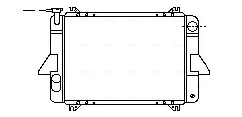 Handler.Part Radiator, engine cooling AVA DN2088 1