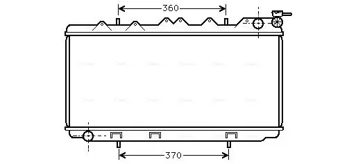 Handler.Part Radiator, engine cooling AVA DN2114 1