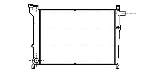 Handler.Part Radiator, engine cooling AVA DN2128 1