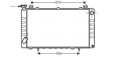 Handler.Part Radiator, engine cooling AVA DNA2150 1