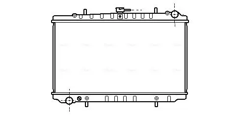 Handler.Part Radiator, engine cooling AVA DN2157 1