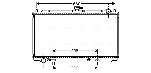 Handler.Part Radiator, engine cooling AVA DN2222 1