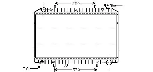 Handler.Part Radiator, engine cooling AVA DNA2171 1