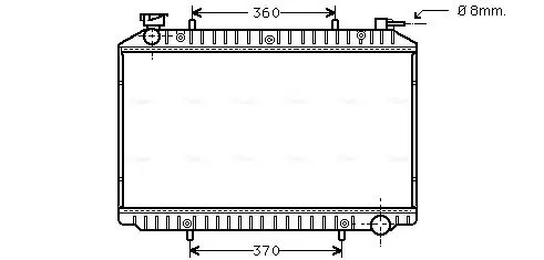 Handler.Part Radiator, engine cooling AVA DNA2206 1