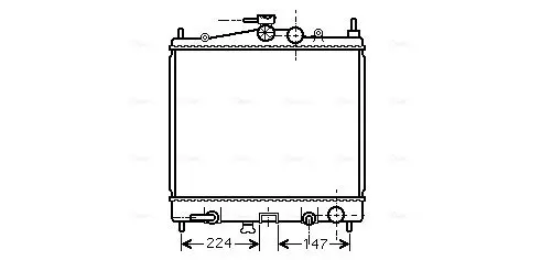 Handler.Part Radiator, engine cooling AVA DNA2211 1