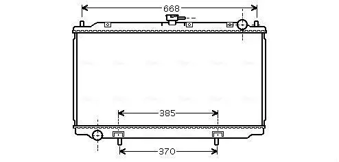 Handler.Part Radiator, engine cooling AVA DNA2216 1