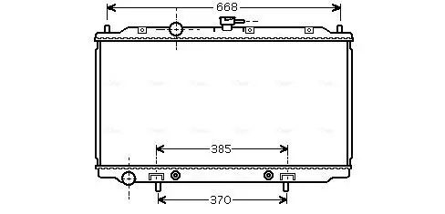 Handler.Part Radiator, engine cooling AVA DNA2218 1