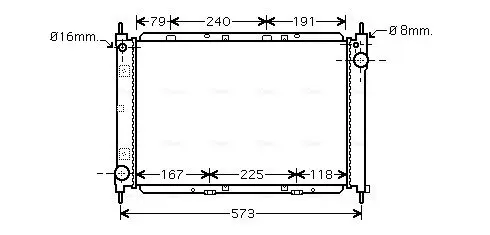 Handler.Part Radiator, engine cooling AVA DNA2261 1