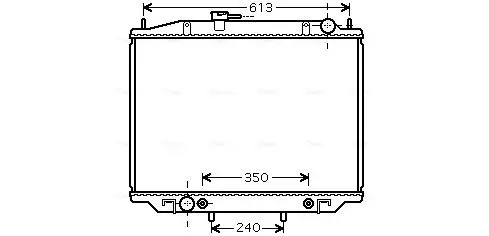 Handler.Part Radiator, engine cooling AVA DNA2262 1