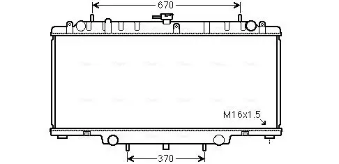 Handler.Part Radiator, engine cooling AVA DNA2394 1