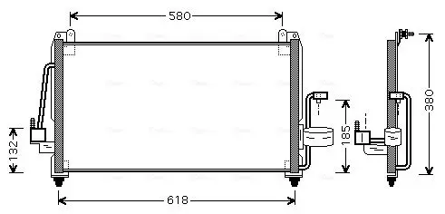 Handler.Part Condenser, air conditioning AVA DW5040 1